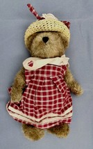 Boyds Bears Prudence Bearimore 12&quot; Red Plaid Dress #912053 - 2001 - $9.99