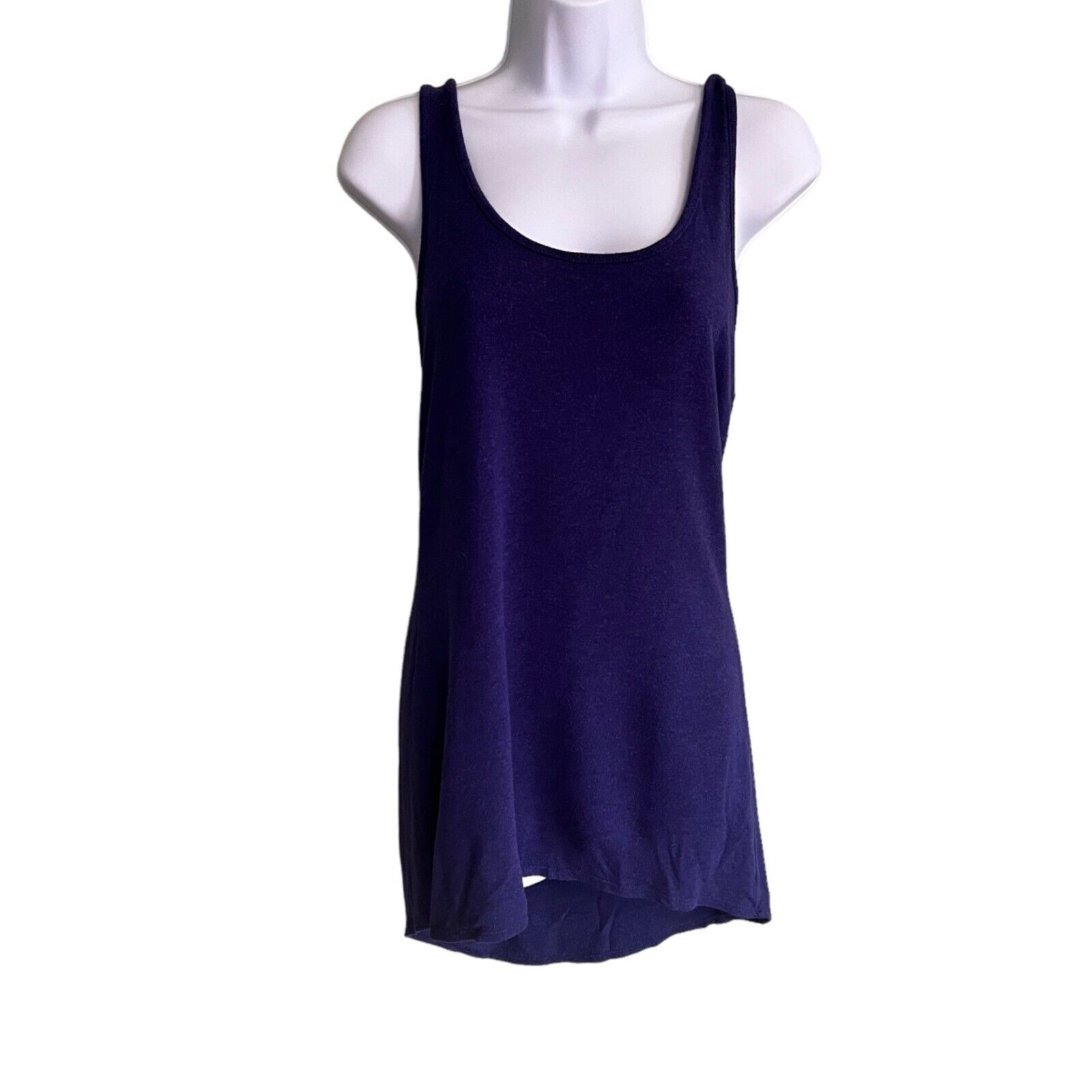 Primary image for ATHLETA Womens Size Small Purple Criss Cross Back Tunic Tank Top Style 982712
