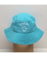 Malibu Terrycloth Blue Turquoise Bucket Hat - One Size Fits Most - $33.71 CAD