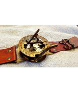 Vintage Old Style WWII Militär Armbanduhr Messing Runde Sonnenuhr Kompas... - £22.04 GBP
