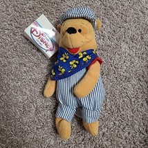 Disney Store Choo Choo Winnie The Pooh 8&quot; Beanbag Plush Toy New With Tags NWT - £3.93 GBP