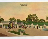 Motel Dixiana Postcard Vicksburg Mississippi MWM Color Litho Bursheen - $17.82