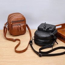 Retro Designer Small Bag for Women black plus brown 16x9x20cm - £7.98 GBP