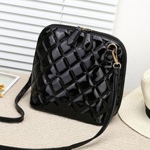 Hot New Plaid Women Bags High Quality Shoulder Bag Patent Leather Women Messenge - £21.61 GBP