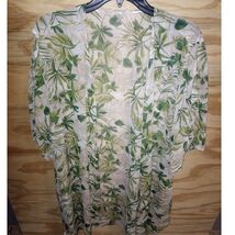Women's Cato Kimono Sheer Coverup Large Resort Wear Beach Tropical - $7.56