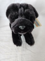 Vintage Toys R Us Black Pug Dog Carlin Stuffed Plush Toy Animal Alley W/ Tags - £15.78 GBP