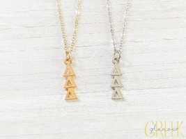 Delta Delta Delta Sorority Greek Lavalier Drop Necklace (Tri Delta, DDD,... - $174.31 MXN
