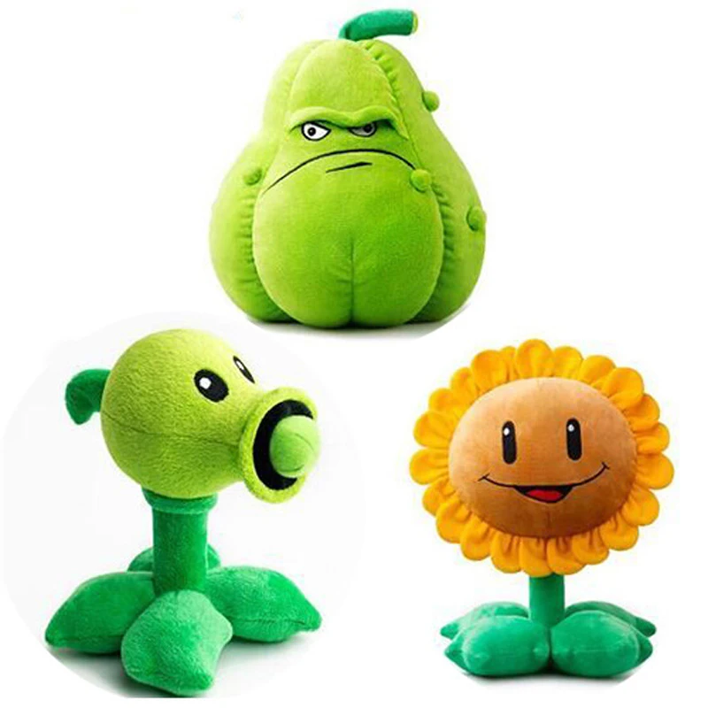 Big Size 30cm Plants vs Zombies Peashooter Squash Sunflower Stuffed Plush Soft G - $16.20