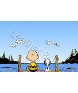 New Charlie Brown &amp; Snoopy on a Dock Checkbook Cover - £7.97 GBP