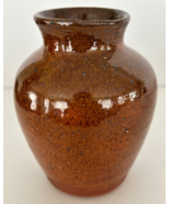 Jugtown Ware N.C. Pottery Redware Ovoid Jar, Vintage, Rare Color Southern - $69.16