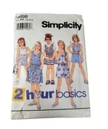 Vtg Simplicity Sewing Pattern 8898 Girls Dress Jumper Shorts or Shirts - £5.45 GBP