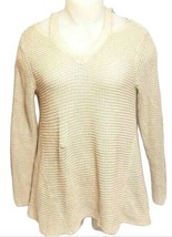 Style Co. Women Cutout High-Low Stonewall Sweater (Large)  - £15.78 GBP