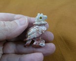 Y-BIR-VUL-4 red Vulture Buzzard carving Figurine soapstone Peru scavenge... - $8.59