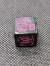 (1) Shadowrun Sixth World Beginner Box D6 Black With Pink - $5.93