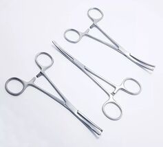 Kocher Forceps 5-1/2&#39;&#39;  Clamps (5 Pcs) 14cm curved 1x2 teeth - $39.60