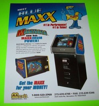 Merit Megatouch Blue Maxx Arcade FLYER Original NOS Video Game Paper Pro... - $19.00