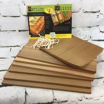 True Fire Gourmet Cedar Grilling BBQ Set Of 6 7X12” Planks And 12 Wraps NEW - £9.38 GBP
