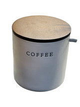 Hearth And Hand By Magnolia Coffee Canister With No  Wooden Spoon/Broken Handle - £50.33 GBP