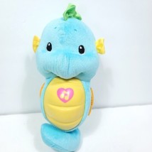 Fisher Price Soothe and Glow Musical Seahorse Sea Horse Blue Baby Toy Plush - £14.23 GBP