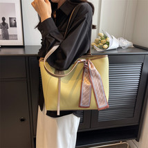 Vintage Large Capacity Hand Bag Women&#39;s New Silk Scarf Korean Style Simple Shoul - £30.37 GBP