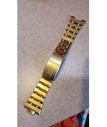 Vintage 70&#39;s 80&#39;s Hamilton Bear Watch Band Gold Link Stainless Steel w/ ... - £44.71 GBP