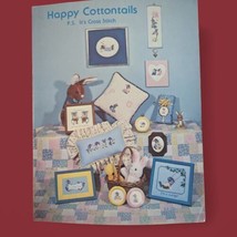 P.S. Its Cross Stitch Happy Cottontails Patterns Vintage 1980 In The Clover - $9.49