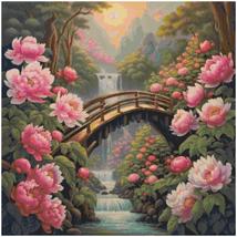 Counted Cross Stitch patterns/ Romantic bridge over bay/ Nature 143 - £7.16 GBP