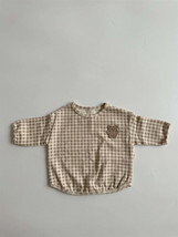 Baby Dot Pattern Cartoon Bear Patched Design Cotton Shirt(D0102H2SFM7.) - £27.97 GBP