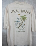 GORGEOUS Tommy Bahama Cream With Amazing Fish Design 100% Silk Hawaiian ... - £50.50 GBP