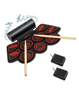 Electronic Drum Set with 2 Build-in Stereo Speakers for Kids-Red - Color... - £80.99 GBP