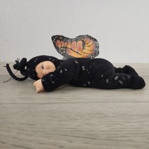 Vintage 1998 Anne Geddes Baby Butterflies Monarch Butterfly 9&quot; - $9.27