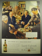 1956 Lord Calvert Whisky Ad - Paul S. Willis - Hallmark of a gracious host - £14.61 GBP