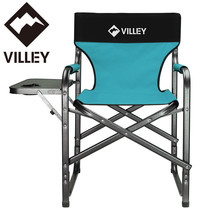 VILLEY Heavy Duty Director Chair Folding Camping Chairs Portable Foldable Chairs - £125.08 GBP