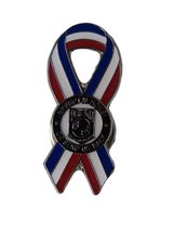 POW MIA POWMIA Red White Blue Ribbon Support Bike Motorcycle Hat Cap lapel Pin ( - £4.97 GBP+