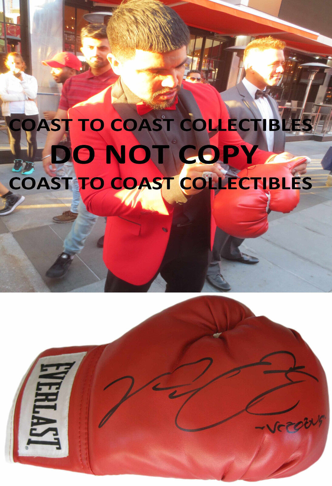 Primary image for Victor Ortiz WBC Boxing champ autographed Everlast boxing glove exact proof COA