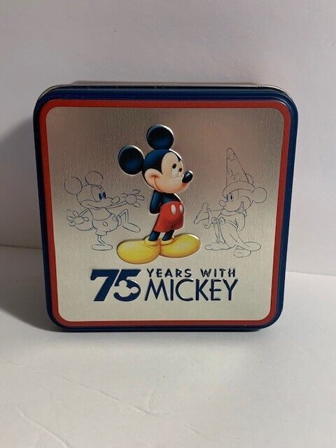 AVON Disney Mickey Mouse 75th Anniversary Commemorative Tin 2002 - $10.15