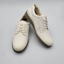 Vintage 50s 60s Scho-Ped Dr. Scholls White Leather Bucks Dress Shoes Wom... - £22.72 GBP