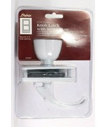 S Parker 64402T Knob Latch With Strike Plate White Finish Mounts 3&quot; Hole... - $20.99