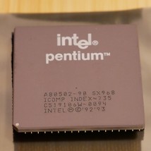 Intel A80502-90 Pentium 90 SX968 Vintage CPU Tested &amp; Working 02 - £18.65 GBP