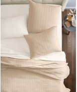 Oake Geo Stitch Coverlet, Full-Queen, Ivory - $118.80