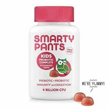 NEW SmartyPants Kids Probiotic Complete Daily Gummy Vitamins Strawberry Creme - £19.27 GBP