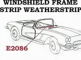 1953-1955 Corvette Weatherstrip Windshield Frame Strip USA - $24.70