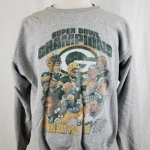 Vintage Starter Green Bay Packer Sweatshirt Super Bowl XXXI Champions Large 90&#39;s - £23.58 GBP