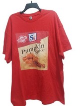 Gildan 100% Cotton Red Graphic Tshirt Spice Guy Pumpkin Pie Spice Unisex 2XL GUC - £12.51 GBP