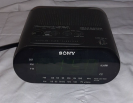 Sony Dream Machine ICF-C218 AM/FM Alarm Clock Radio Black Tested &amp; Works - $238.35 MXN