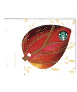 Starbucks 2015 Gift Card Canada Series Mini Leaf Red No Value English Fr... - $1.97