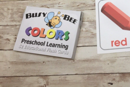 Colors - Busy Bee Preschool Learning - 52 Educational Flash Cards - $7.60