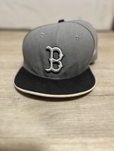 MLB Boston Red Sox 59FIFTY 5950 Men's Fitted New Era Hat Cap Gray White ... - $11.92