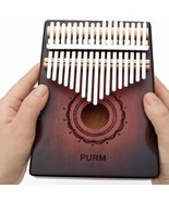 AFRICAN KALIMBA PORTABLE PIANO 17 Tones Handmade in mahogany wood/metal ... - $48.00