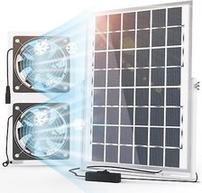 Solar for Greenhouse 10W Solar Powered for Chicken Coop Waterproof Solar... - $65.94